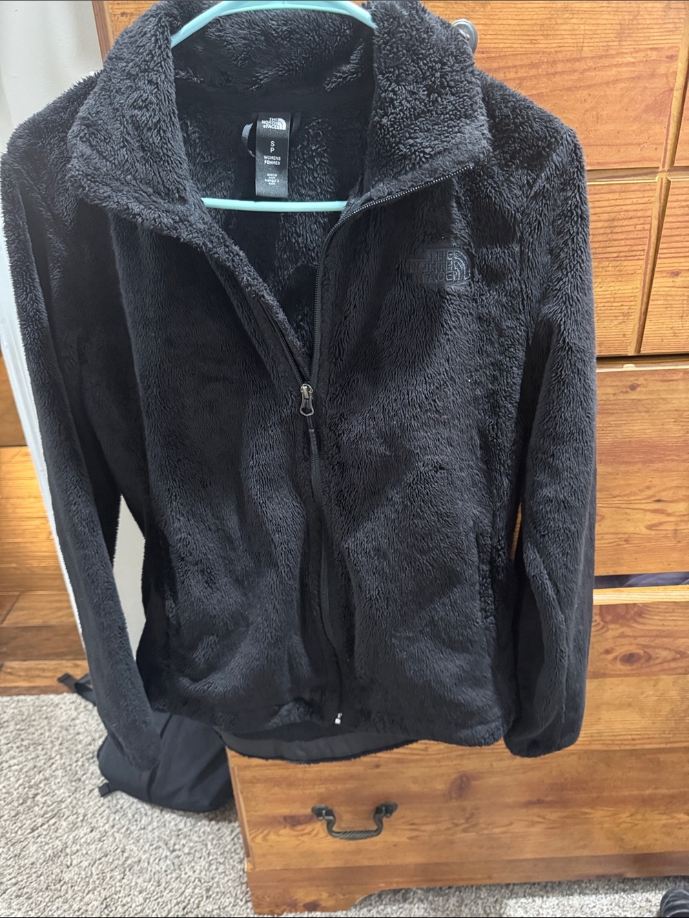 The North Face Women’s Black Plush Full-Zip Teddy Jacket